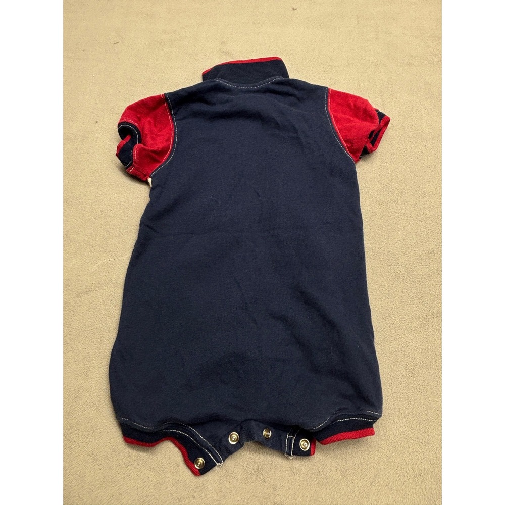 Harley Davidson Baby Romper Stars Stripes Americana Navy Red 18M - Picture 6 of 8